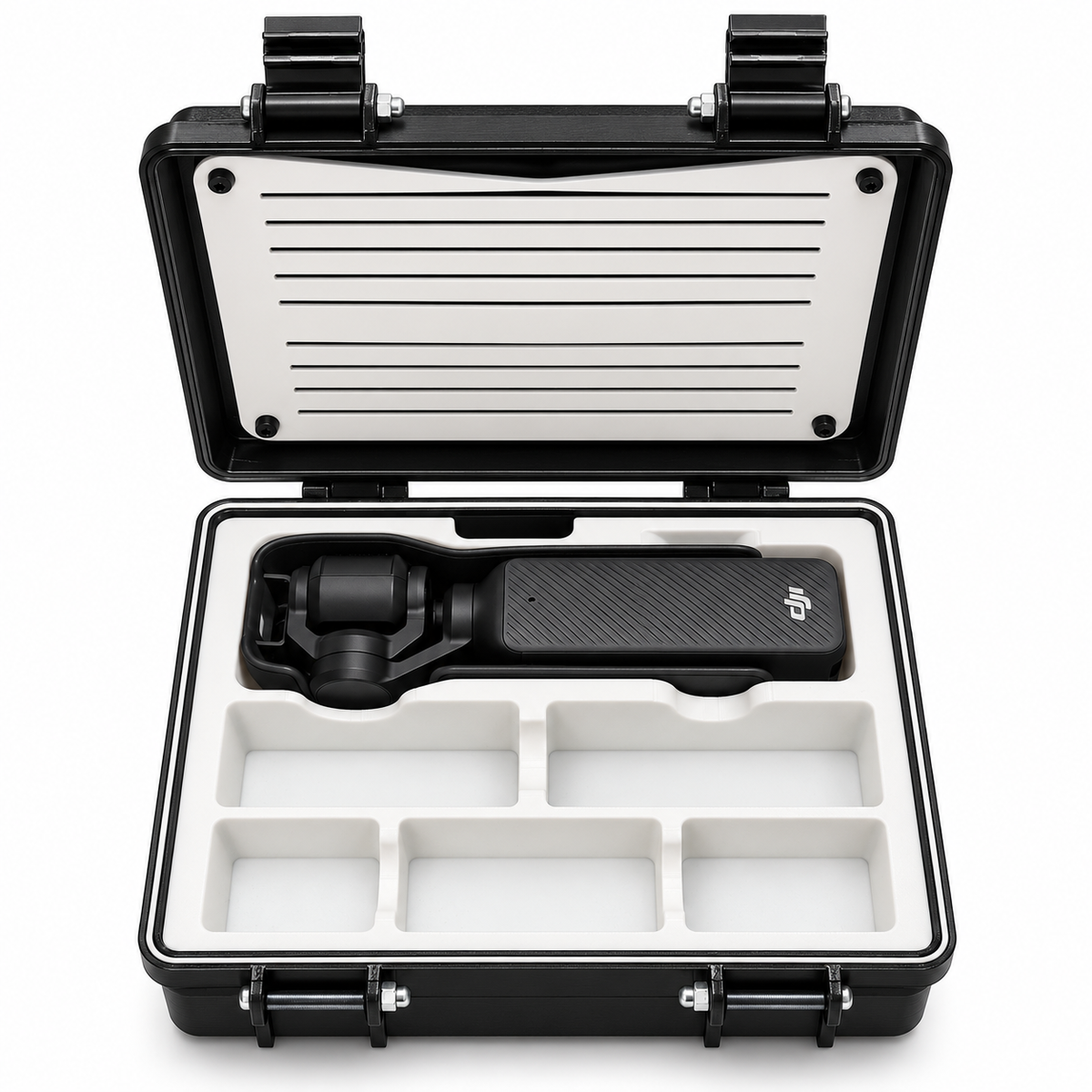 3D Printed Carrying Case for DJI Osmo Pocket Camera – Protective Storage Box with Accessory Compartments